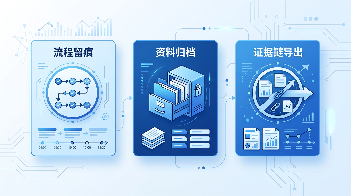 MAH合规落地三件套：流程留痕、资料归档、证据链导出