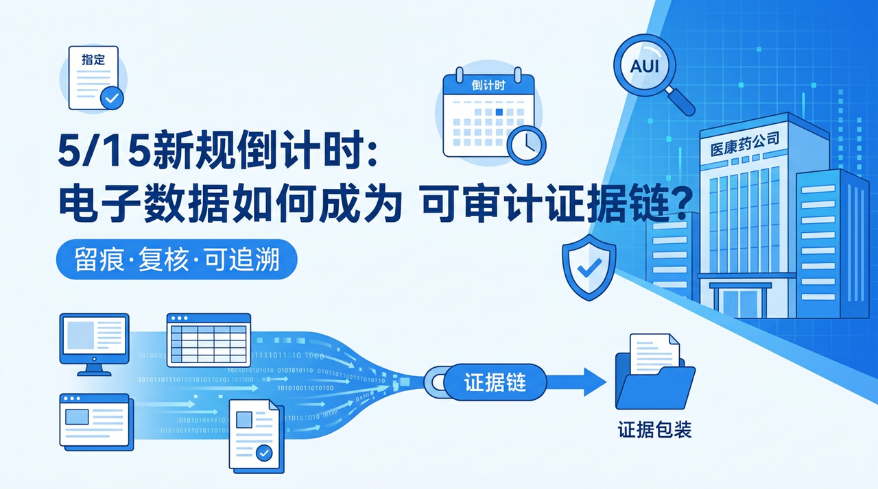 5/15新规倒计时｜药企如何构建可审计证据链