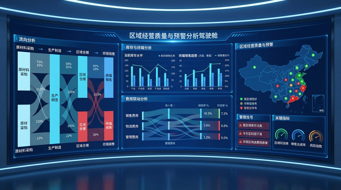 经营风险预警驾驶舱