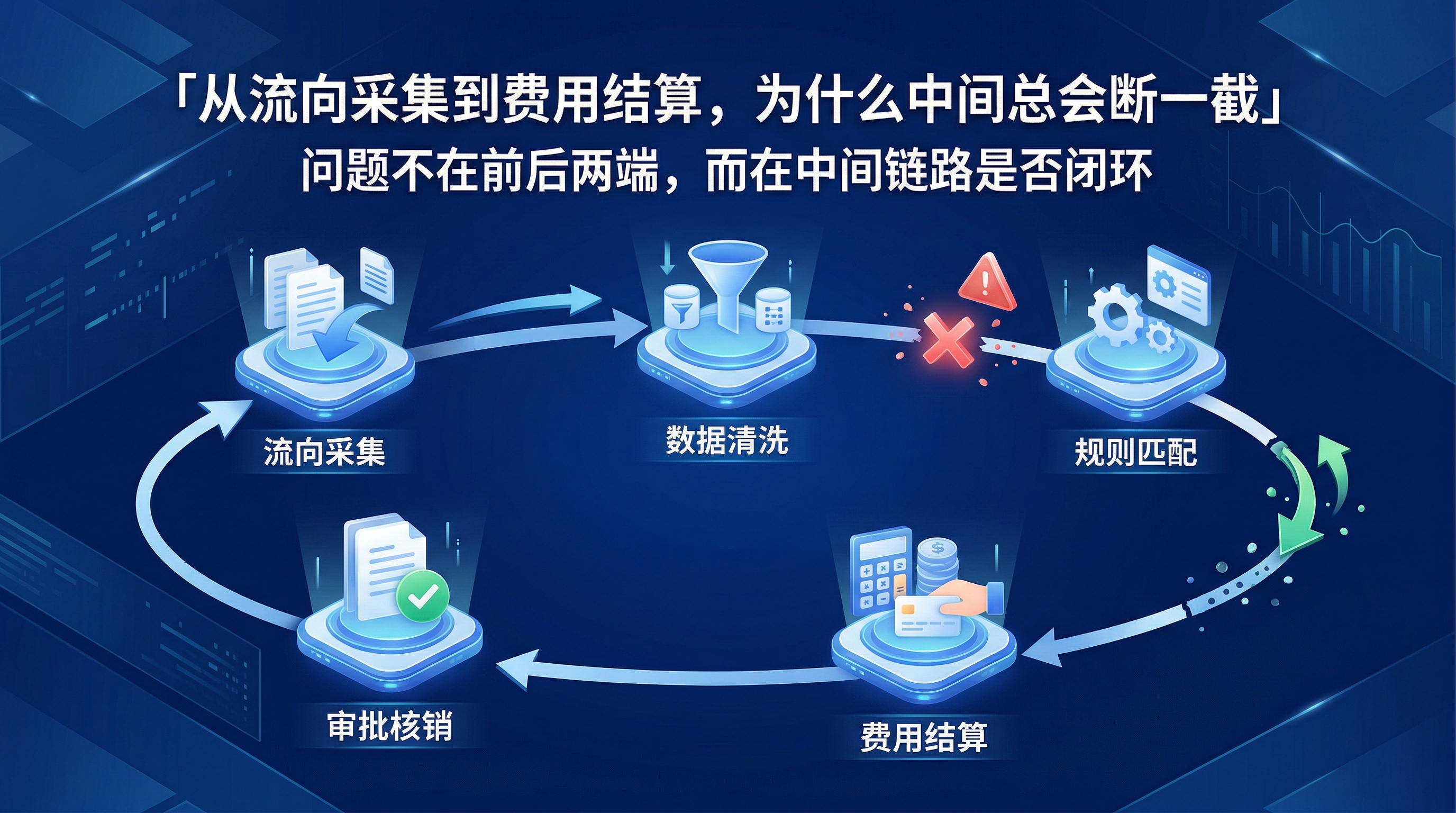 从流向采集到费用结算，为什么中间总会断一截？
