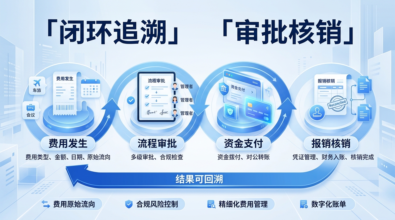 费用追溯与审批核销闭环