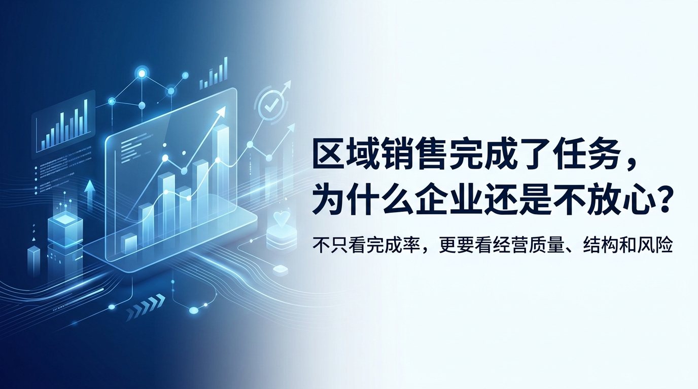 区域销售看起来完成了任务，为什么企业还是不放心？