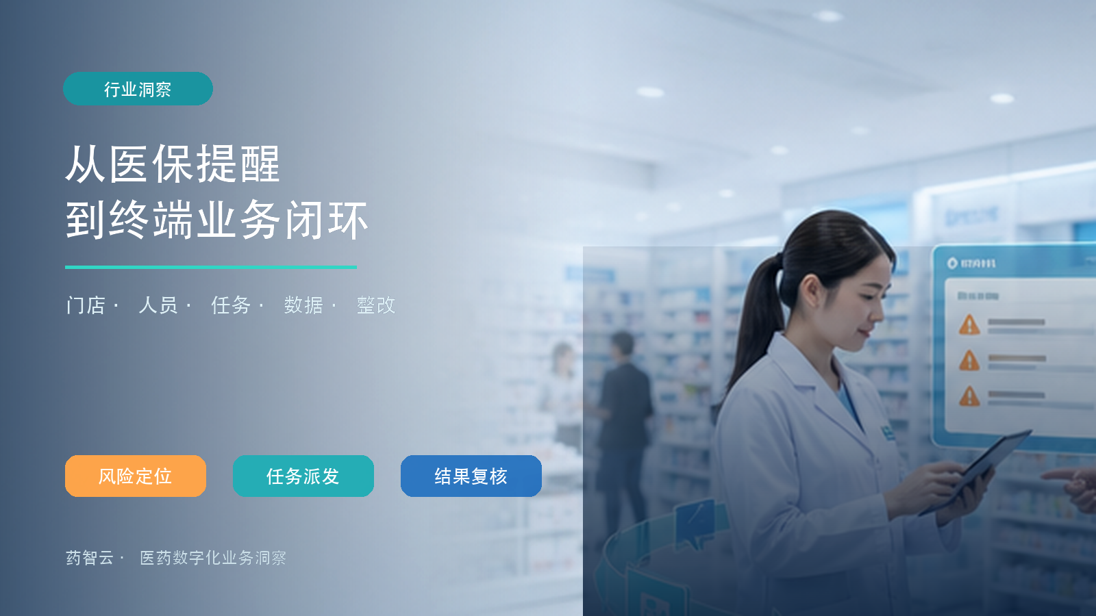 零售药店事前提醒接入率82%后的终端闭环