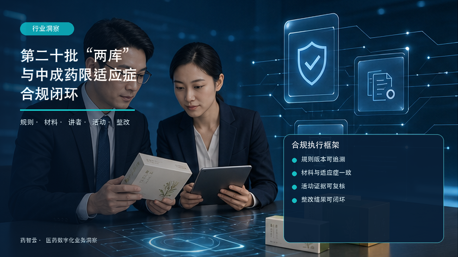 第二十批“两库”与中成药限适应症合规闭环